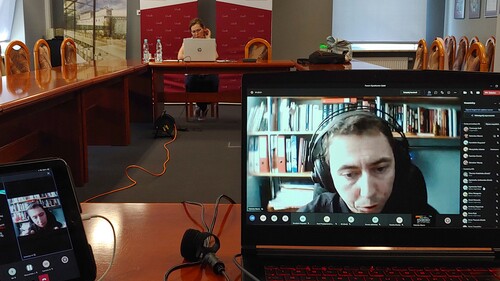 zdjęcie pierwszego spotkania Forum Dyrektorów Szkół online 